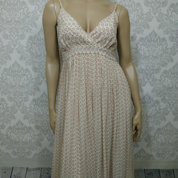 Ted Baker London Dresses & Skirts - Ted Baker London Floral Glitter Silk Midi Dress Sleeveless  US Size 10
